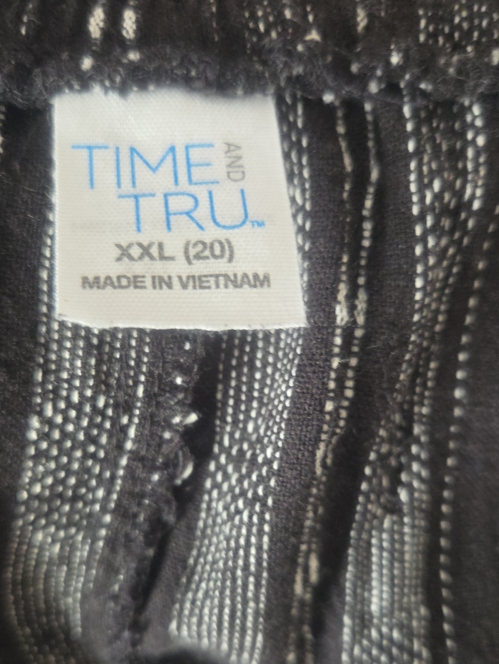 Time and Tru Womens Striped Wide Leg Beach Pants